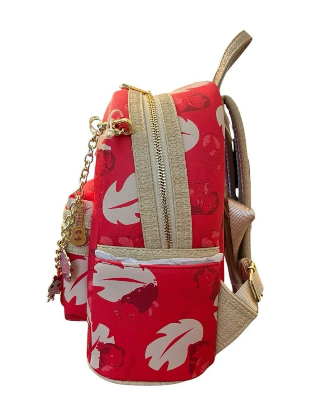 Loungefly Disney Lilo & Stitch Lilo Dress Cosplay Mini Backpack W Bag Charms NWT